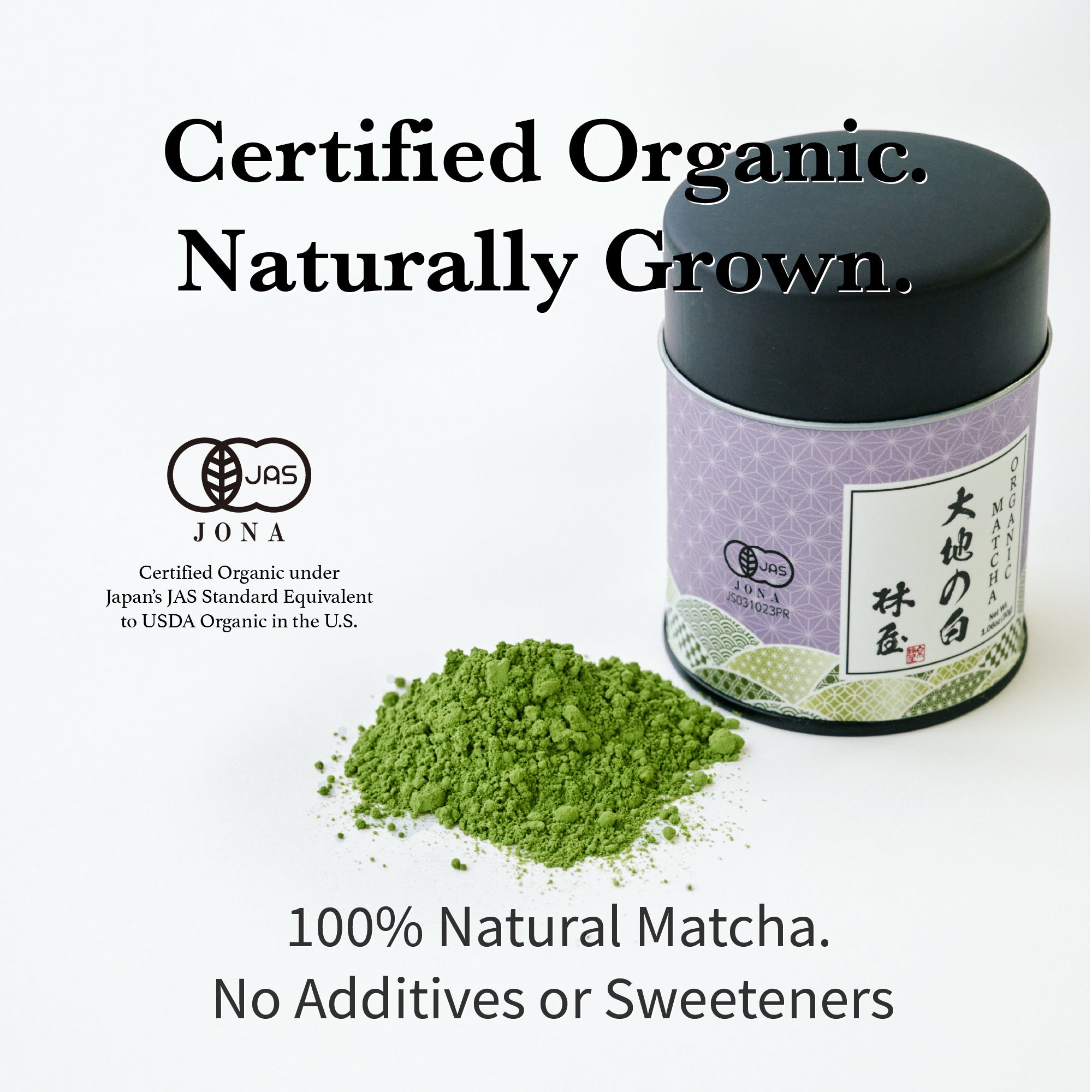 Organic Matcha Powder Daichi (30g) | JAS Organic, Single Farm, Uji