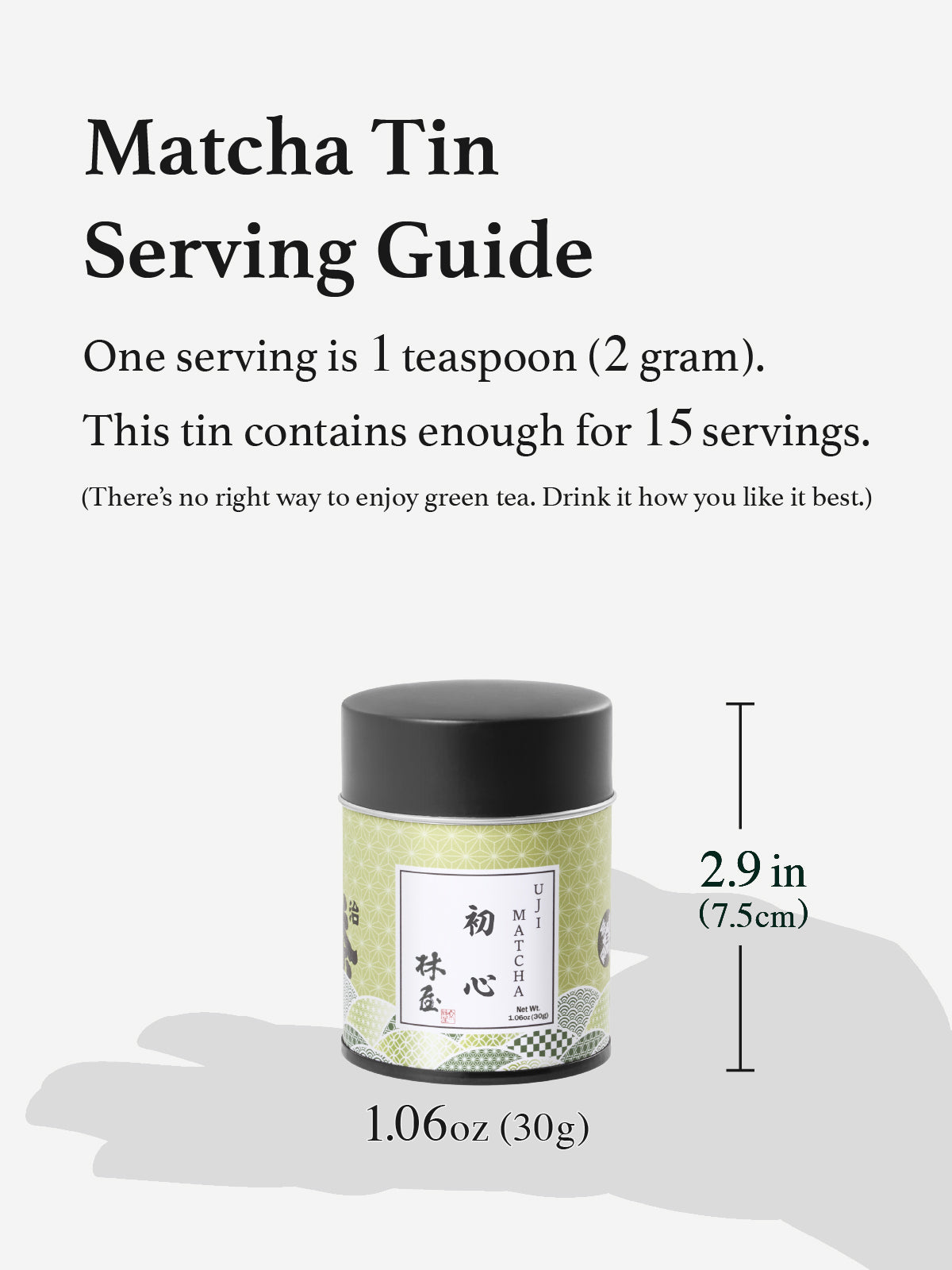 Uji Matcha Powder Shoshin (30g) | Rich Umami &amp; Aroma, Low Bitterness