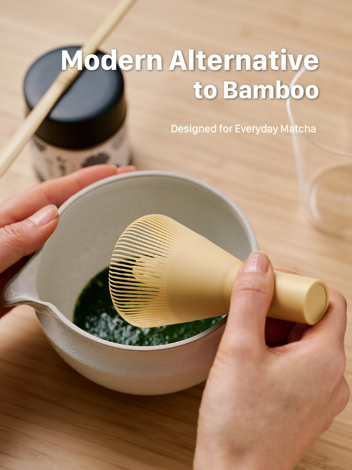 Resin Matcha Whisk | 100-Prong, BPA-Free, Made in Japan